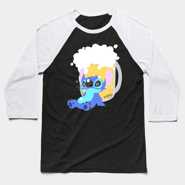 Buzzed Stitch Baseball T-Shirt by lorikitty